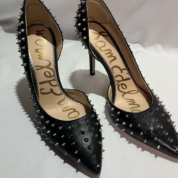 Sam Edelman Black Spiked Heels - Picture 4 of 5